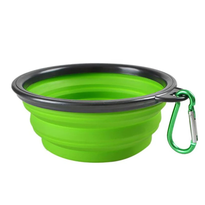 50/1000ml Collapsible Silicone Dog Bowl – Portable Travel Feeder