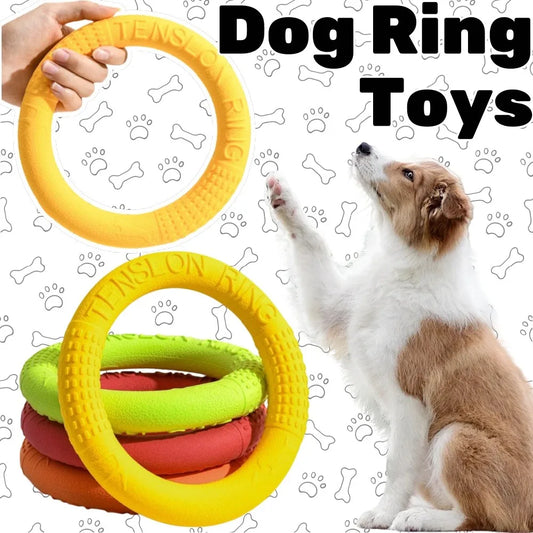 Interactive Dog Ring Toy – Throwing, Flying & Pulling Fun