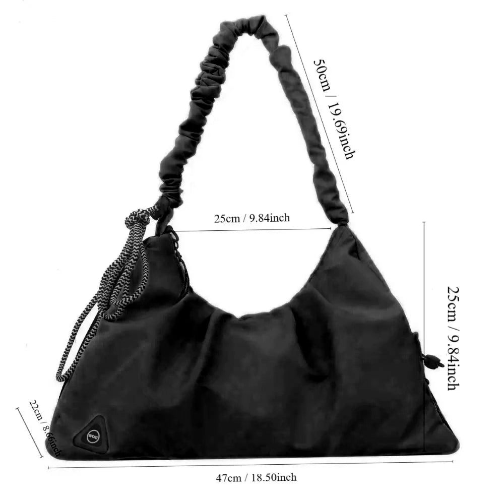 Women’s Gym Duffle Bag with Shoe Compartment – Waterproof, Foldable Travel & Yoga Mat Bag