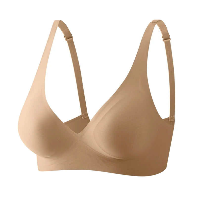 Women’s Seamless Wire-Free Push-Up Bra – Soft & Breathable