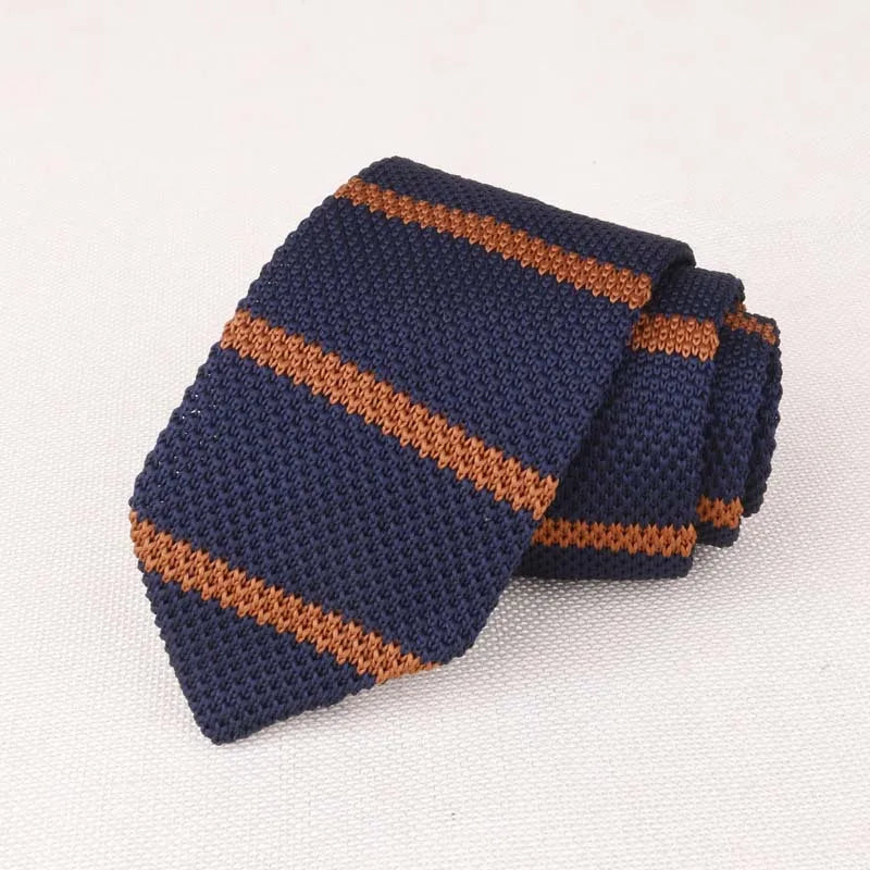 Fashion Knitted Ties for Men & Women – Casual Solid/Striped Narrow Necktie for Business, Wedding, and Daily Wear