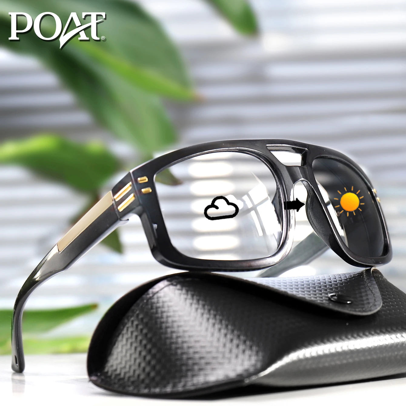 Photochromic Square Sunglasses – Casual Outdoor Sports