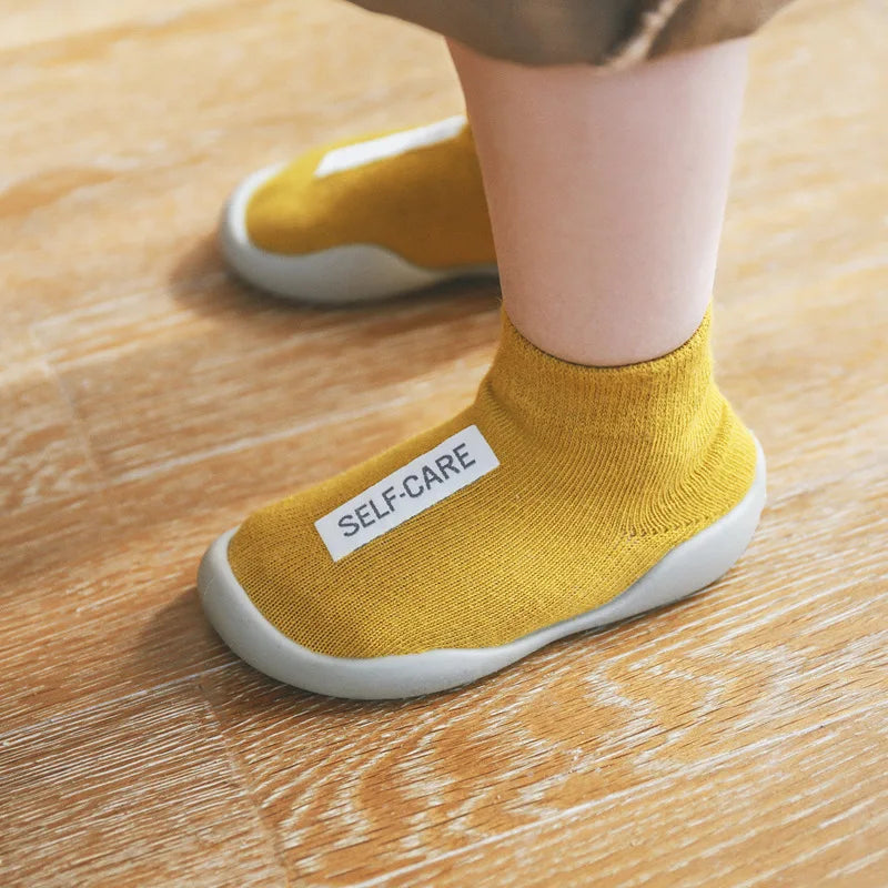 Baby First Walkers — Soft Non-Slip Knit Booties for Toddlers & Infants