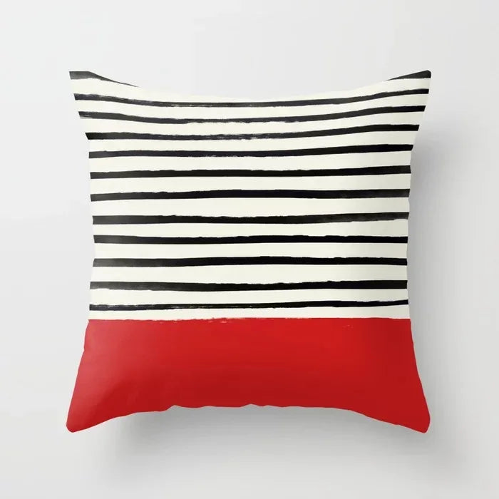 Home Decorative Pillowcase – Red Plaid Design