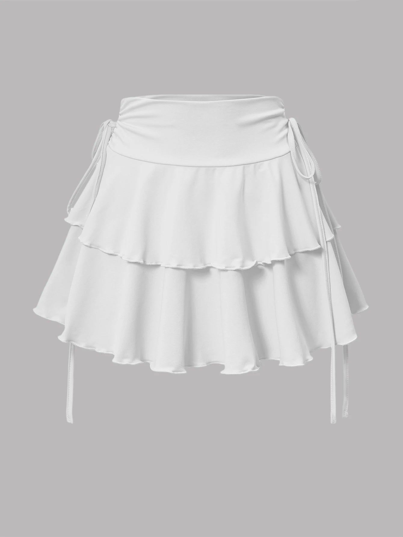 2025 Women’s Summer High Waist Slim Fit Solid Color Short Skirt