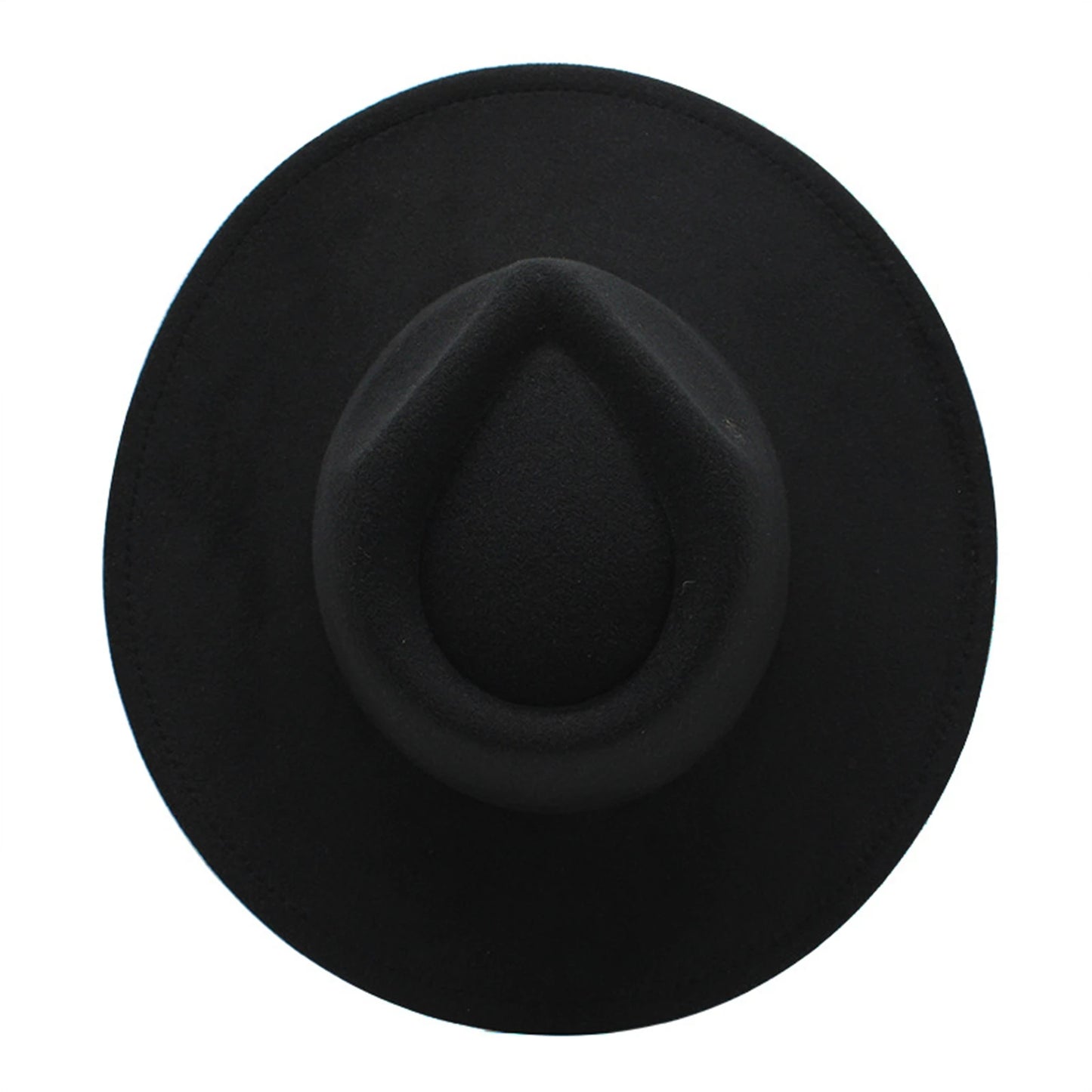 Women’s Vintage Felt Fedora – Wide Brim British Style Hat.