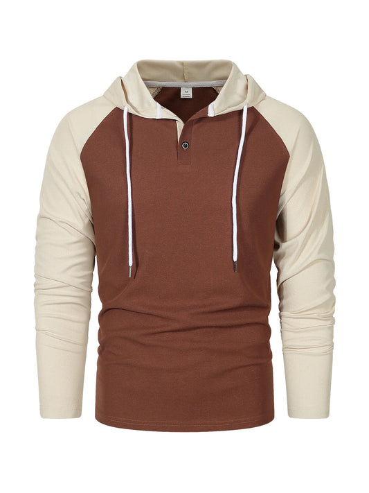 Men's 2024 Cotton Hoodie — Long Sleeve, Quick-Dry, Loose Fit, Casual Workout Pullover