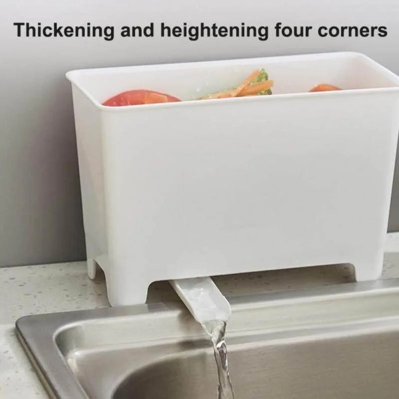 Mini Kitchen Trash Can – Sink Drain Basket with Dry-Wet Separation & Filtration