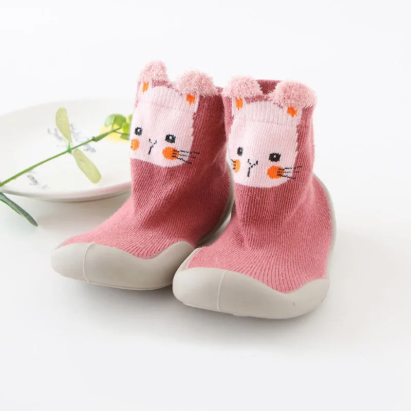 Baby First Walkers — Soft Non-Slip Knit Booties for Toddlers & Infants