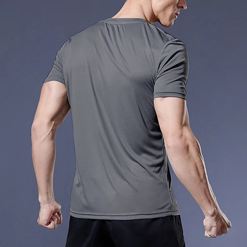 Men’s Quick-Dry Sports T-Shirt – Fitness, Running & Gym Jersey