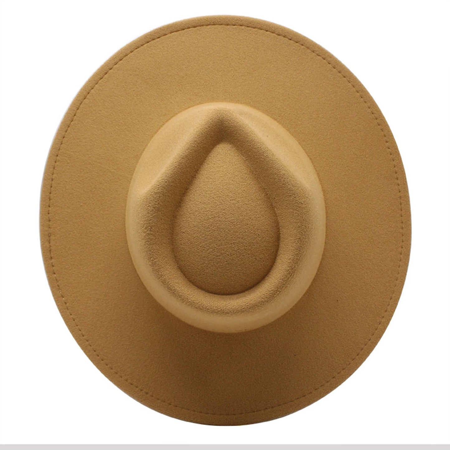 Women’s Vintage Felt Fedora – Wide Brim British Style Hat.