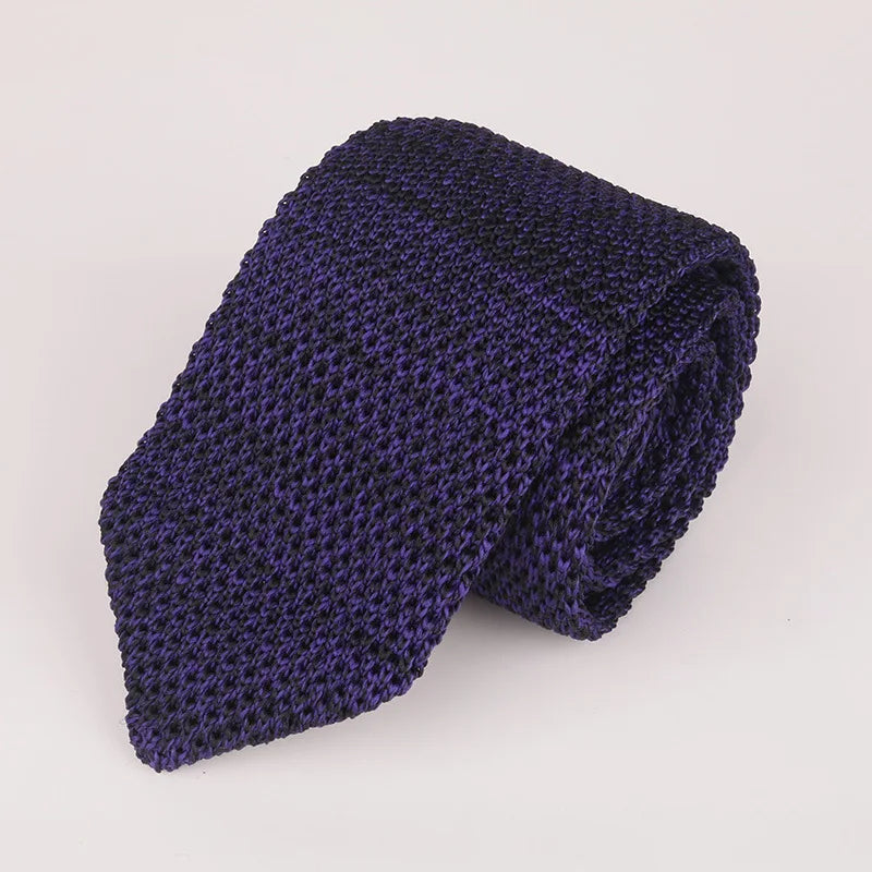 Fashion Knitted Ties for Men & Women – Casual Solid/Striped Narrow Necktie for Business, Wedding, and Daily Wear