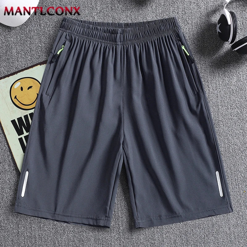 Men’s Summer Sports Shorts – Casual Running, Gym & Training Bottoms (Black/Gray)