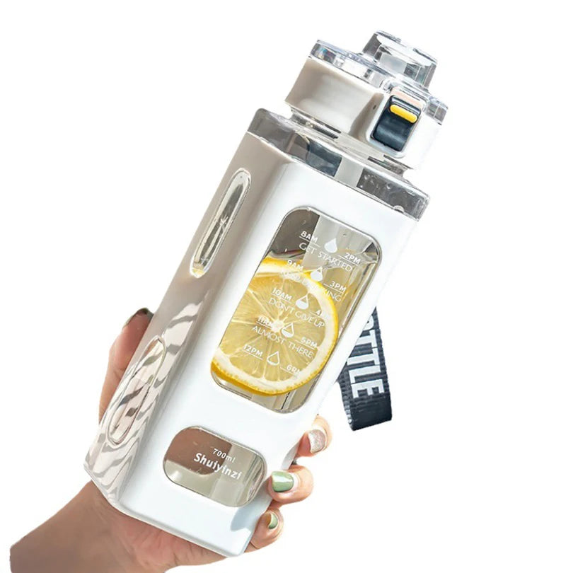 700ml Portable Sports Water Bottle – BPA-Free Plastic Straw Cup for Tea, Milk & Outdoor Use