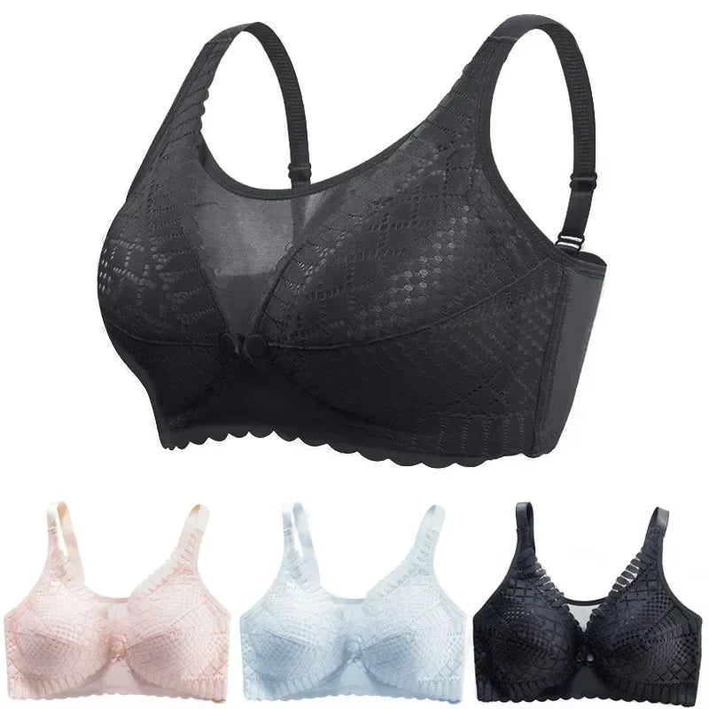 Front Button Nursing Bra – Adjustable Maternity Breastfeeding Bra