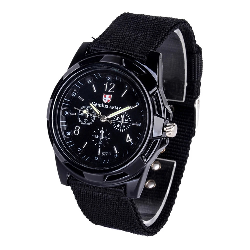 2025 New Men’s Classic Sports Quartz Watch with Nylon Band