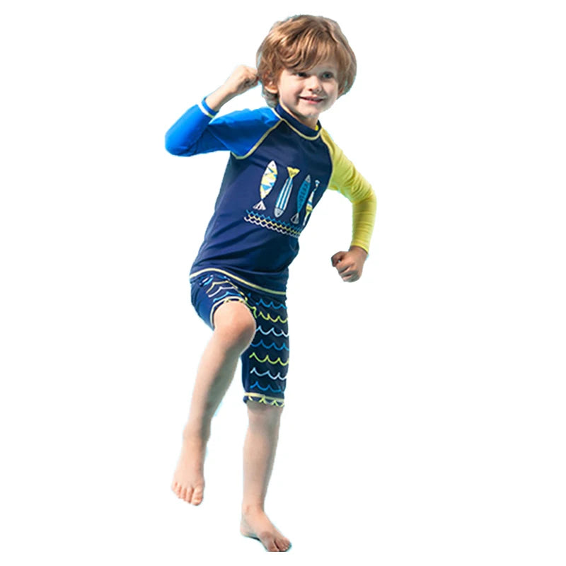 Kids Long Sleeve Sun Protection Swimwear – Boys & Girls Swimsuit 2025 .