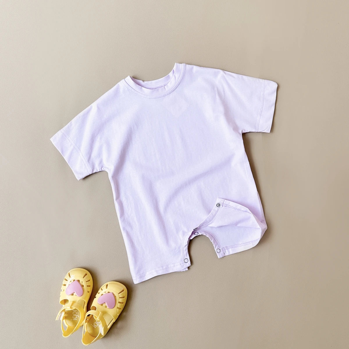 Baby Boy Romper — Summer Newborn Short Sleeve Ribbed Jumpsuit Playsuit