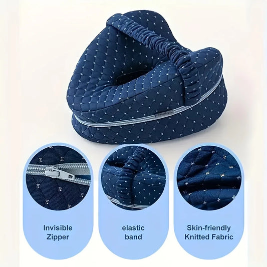 Highly Comfortable Ergonomic Memory Foam Leg Pillow Designed for Side Sleepers