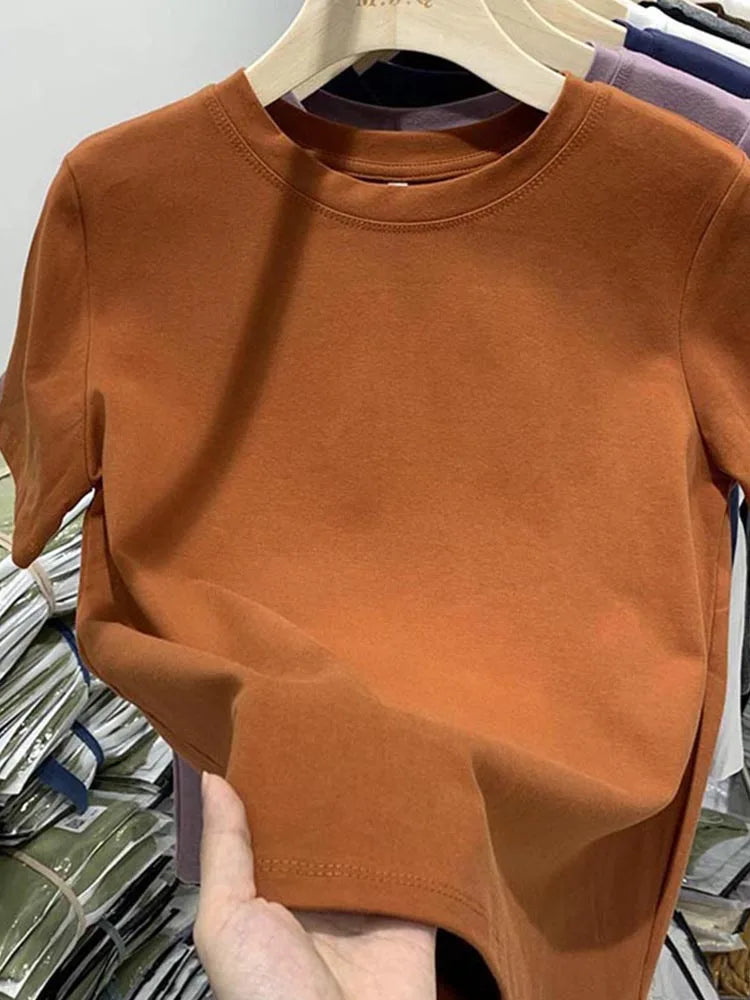 Girls’ Cotton Short-Sleeve T-Shirt – Women’s Casual Top