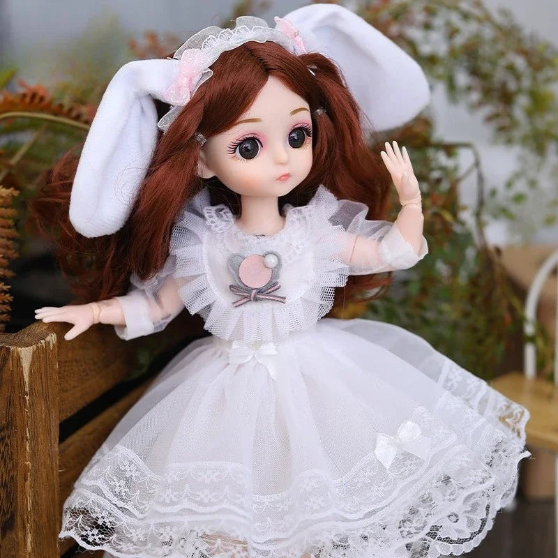 30cm 1/6 BJD Princess Doll – 20 Joints, Dress-Up Toy with Clothes & Shoes