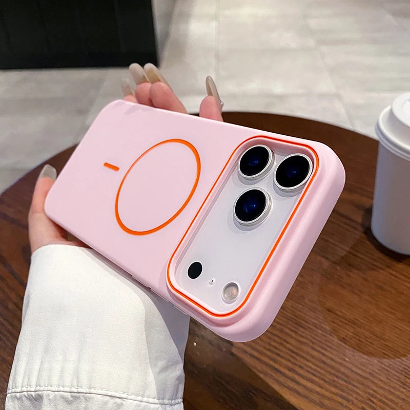 MagSafe Magnetic Wireless Charging Luxury Matte TPU Bumper Phone Case for iPhone 17 / 17 Pro / 17 Pro Max