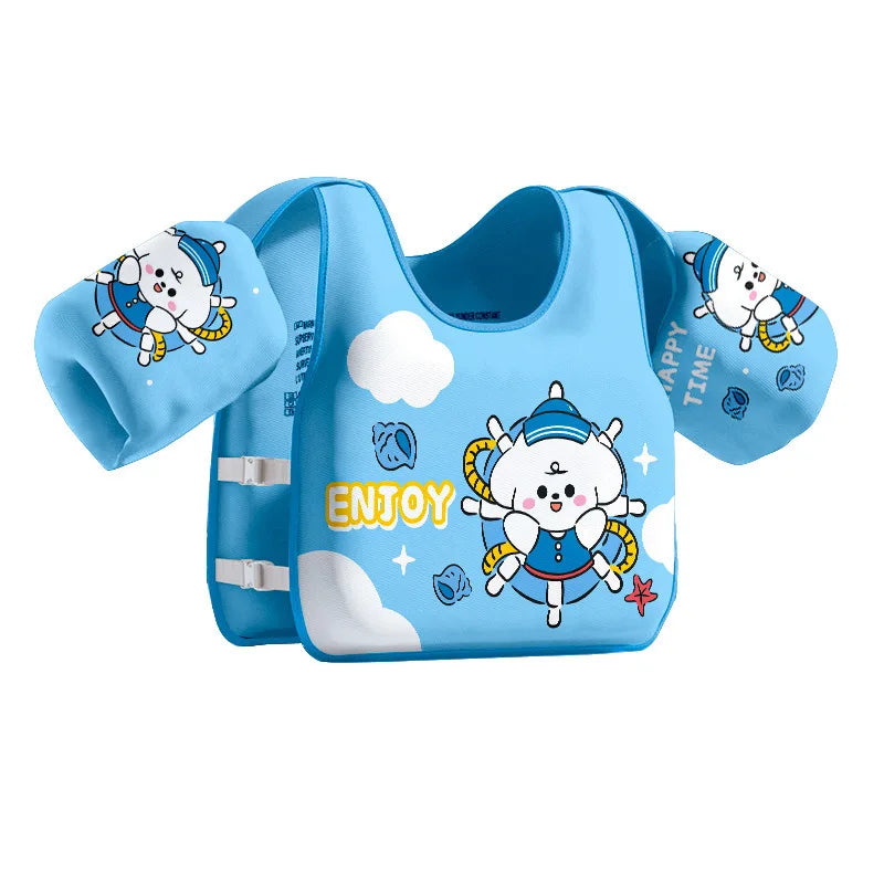 Baby Swim Vest — Non-Inflatable Float with Arm Sleeves for Boys & Girls