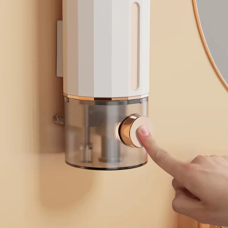 Wall-Mounted Soap & Shampoo Dispenser — Non-Porous ABS Shower Gel Box for Home & Hotel Bathrooms
