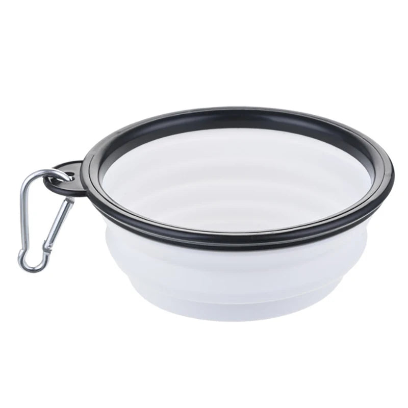 50/1000ml Collapsible Silicone Dog Bowl – Portable Travel Feeder