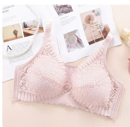 Front Button Nursing Bra – Adjustable Maternity Breastfeeding Bra