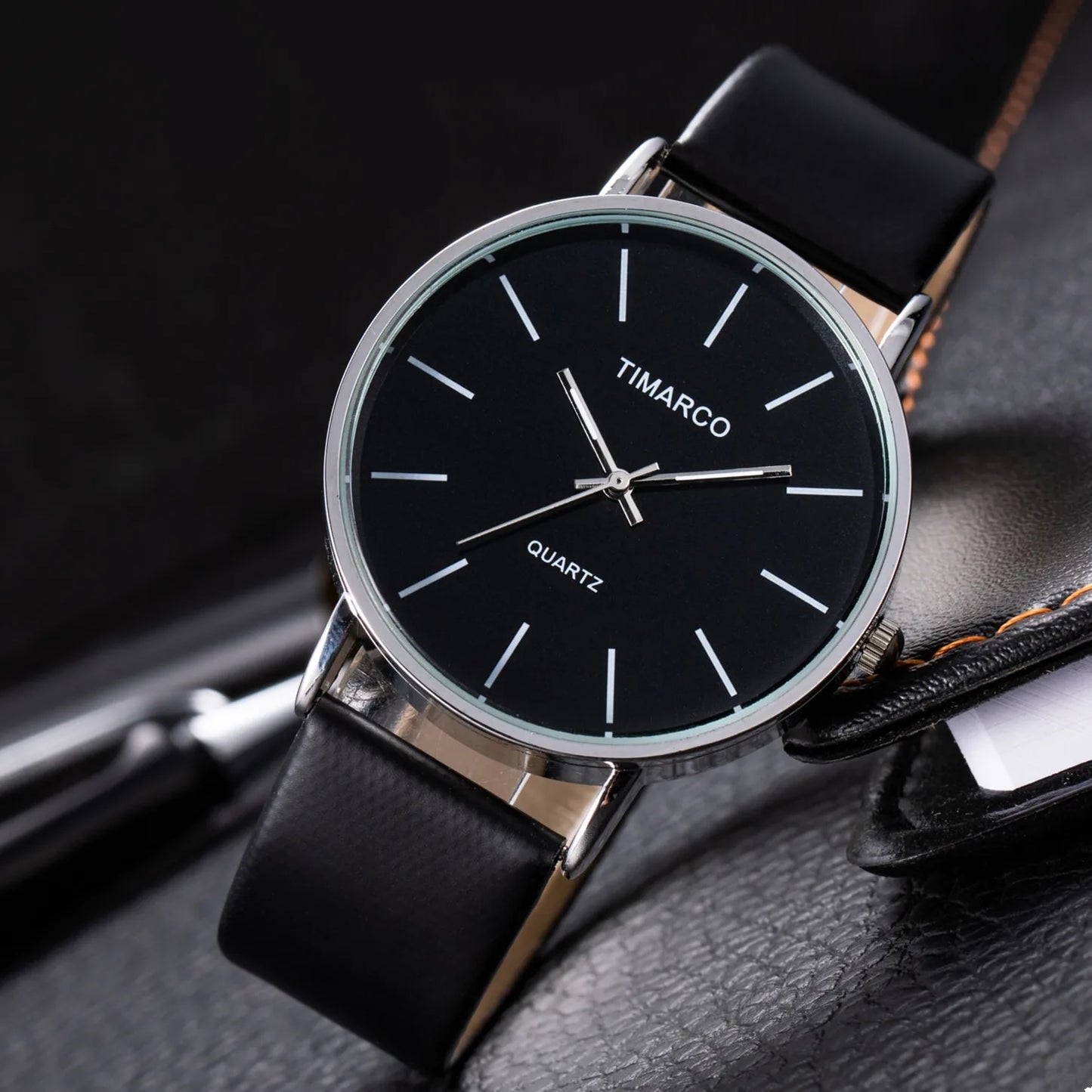 Simple Fashion Metal Round Dial Quartz Watch – Unisex Minimalist
