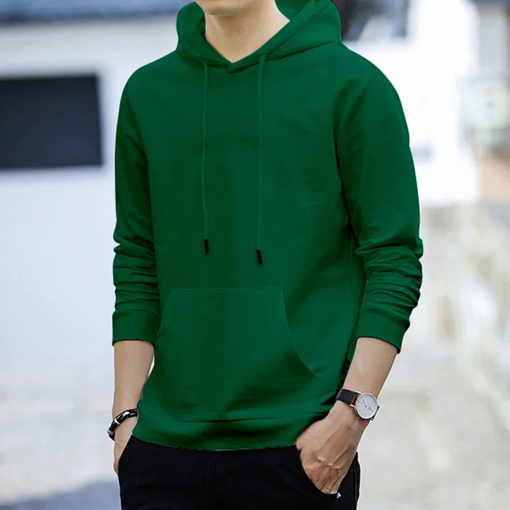2024 Men's Harajuku Hoodie – Casual Pullover Streetwear Sweatshirt