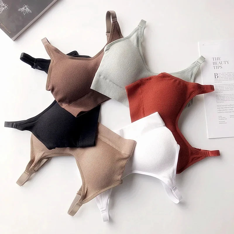 Women’s Cotton Tube Top Bra – Seamless, Push-Up, Beauty Back, No Steel Ring