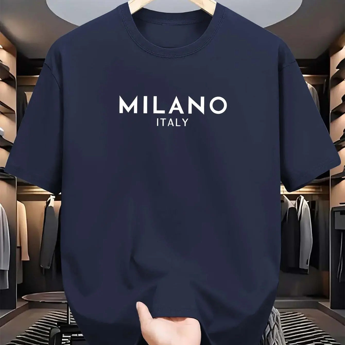 MILANO ITALY Cotton T-Shirt – Loose Fit, Casual & Stylish