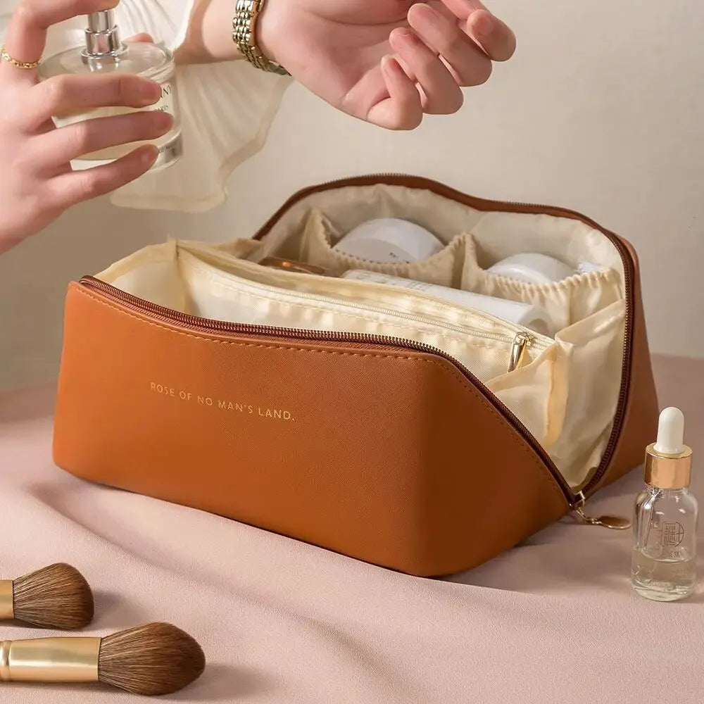 Makeup Organizer Toiletry Kit Bag — Luxury Cosmetic Storage Pouch & Travel Organizer Case for Women