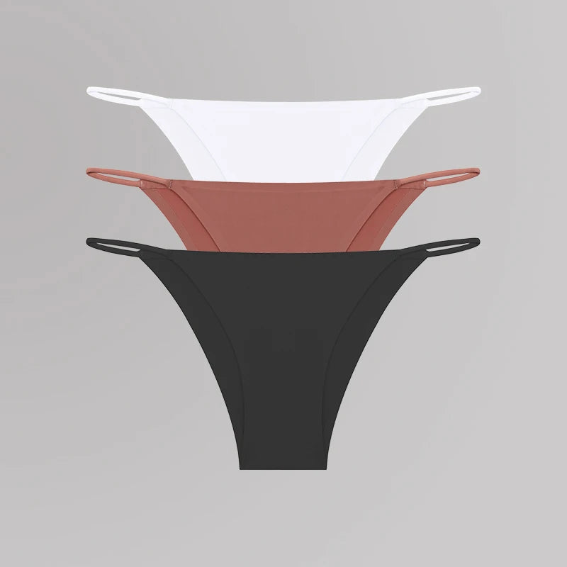 Women's Seamless T-Back Panties – Breathable, Low-Waist, Sexy & Comfy Lingerie