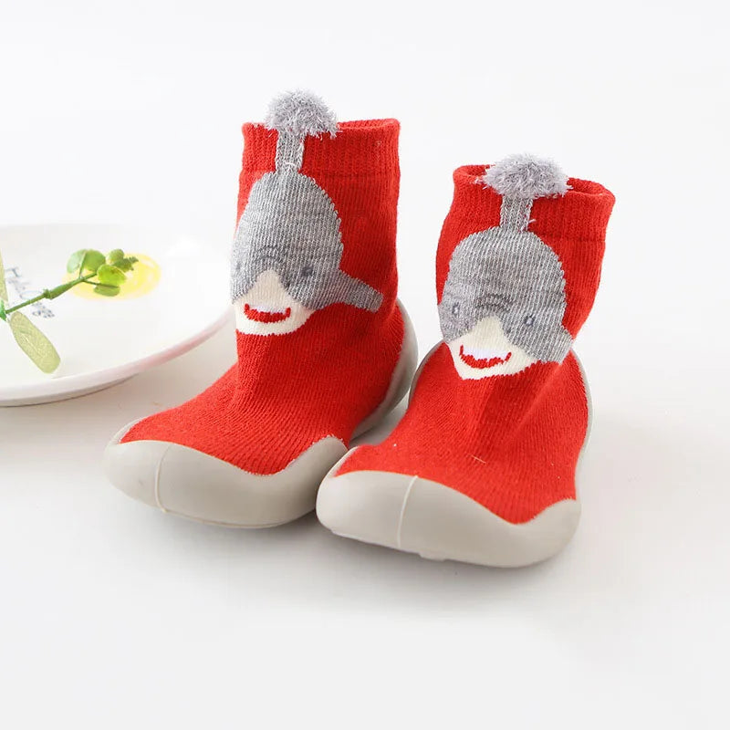 Baby First Walkers — Soft Non-Slip Knit Booties for Toddlers & Infants