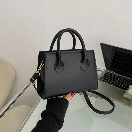 PU Leather Crossbody Tote Bag — Women’s Large-Capacity Travel Shoulder Handbag, Casual Luxury Design