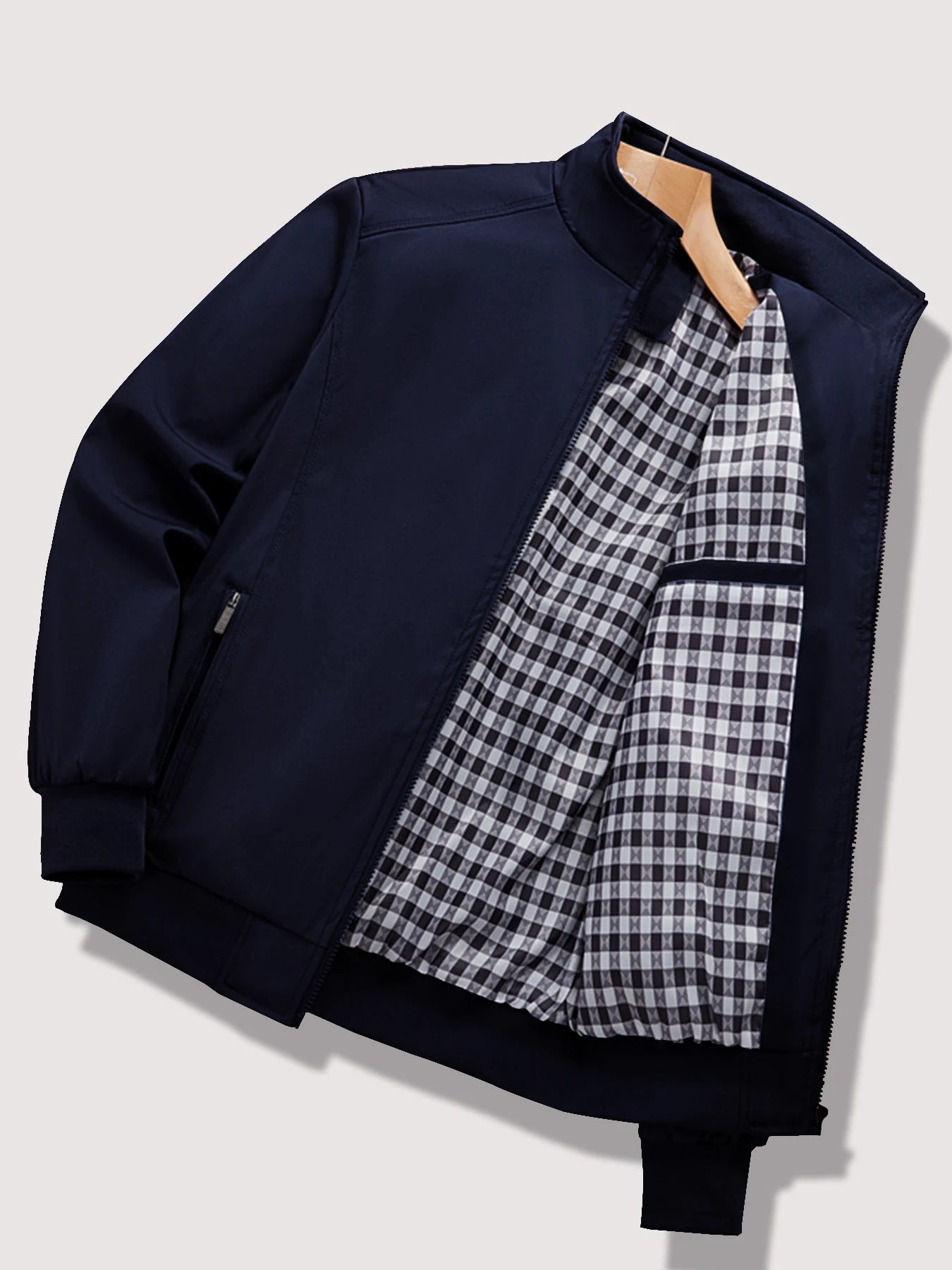 Men's 2024 Spring/Autumn Casual Solid Jacket – Stylish & Easy to Match