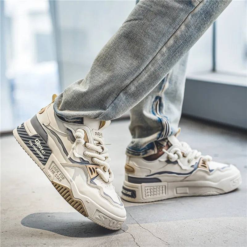Men's Fashion Sneakers – New Autumn Design, Soft Sole, Comfortable Running Shoes