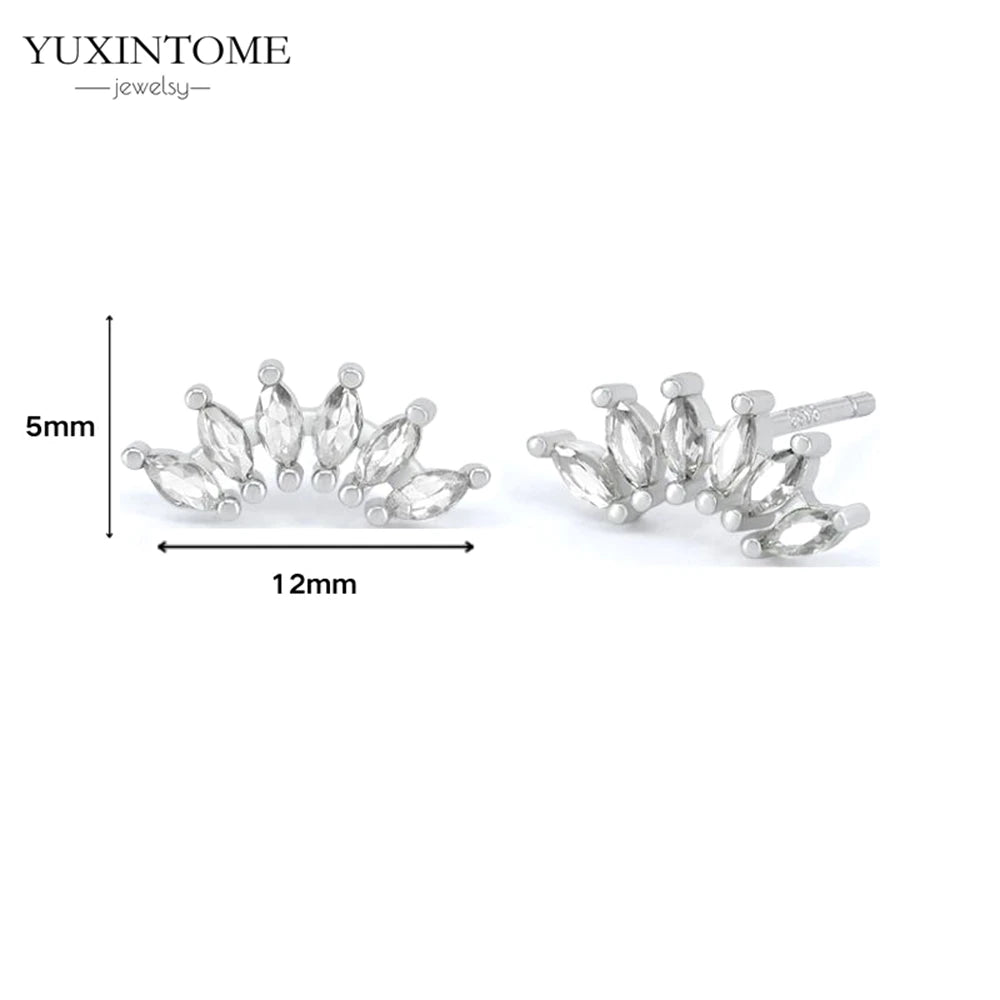 925 Sterling Silver White Zircon Tassel Hoop Earrings — Women’s Luxury Korean Fashion Jewelry 2025