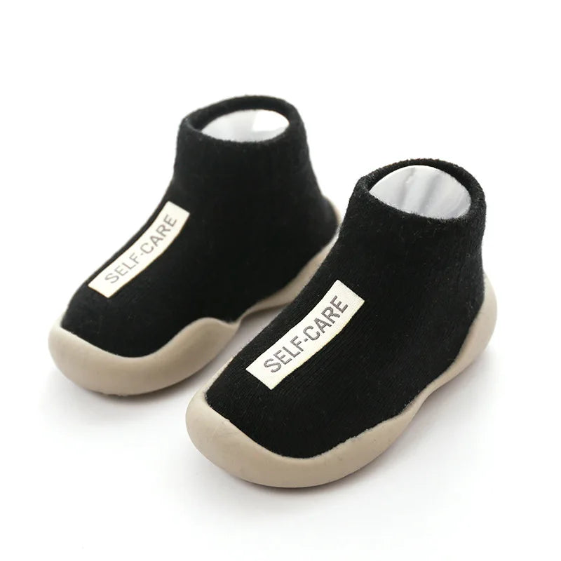 Baby First Walkers — Soft Non-Slip Knit Booties for Toddlers & Infants
