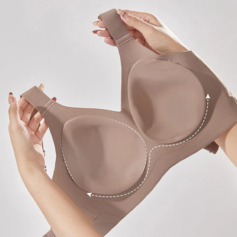 Women's Seamless Wire-Free Bra – Thin, Lift, Anti-Sag, for All Bust Sizes
