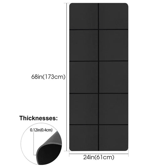 Anti-Skid EVA Yoga Mat – 4mm Thick Foam for Exercise & Pilates