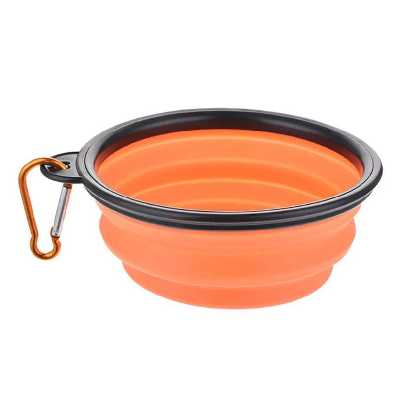 50/1000ml Collapsible Silicone Dog Bowl – Portable Travel Feeder