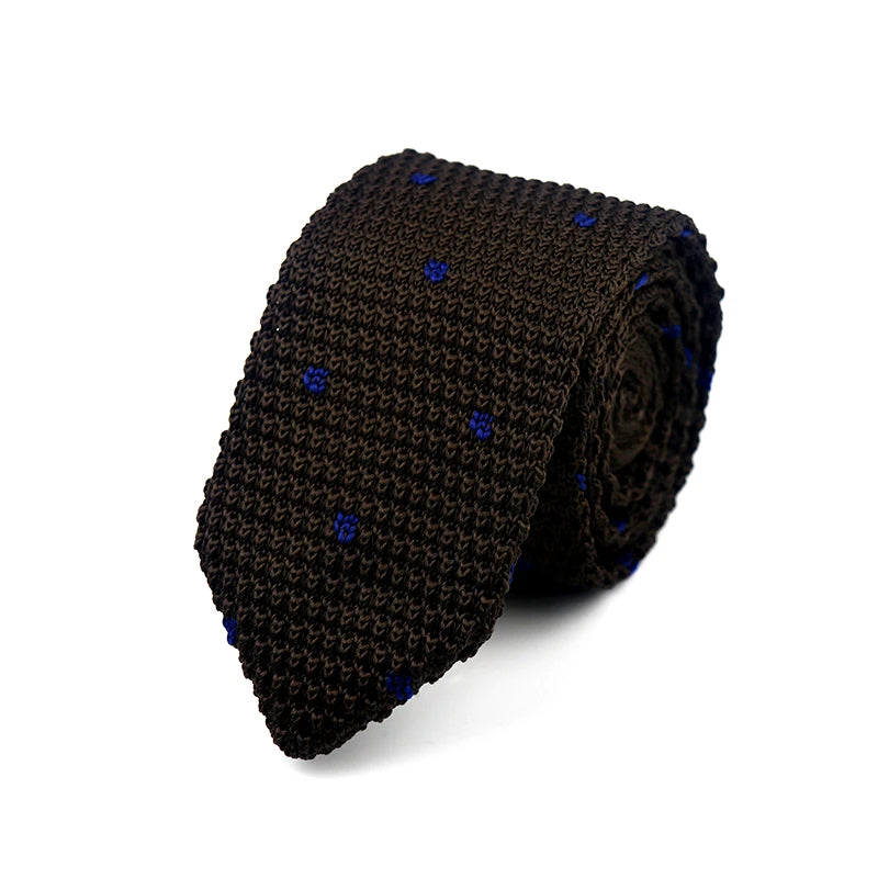 Fashion Knitted Ties for Men & Women – Casual Solid/Striped Narrow Necktie for Business, Wedding, and Daily Wear