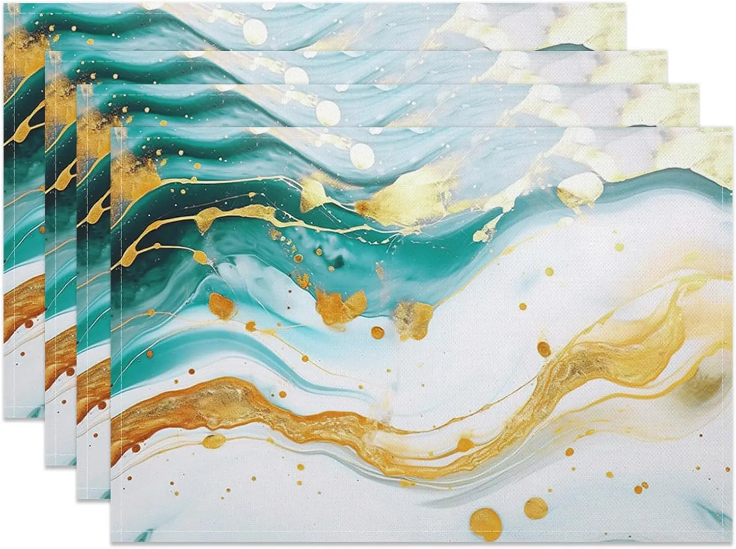 Modern Marble Placemats Set for Kitchen & Dining Table