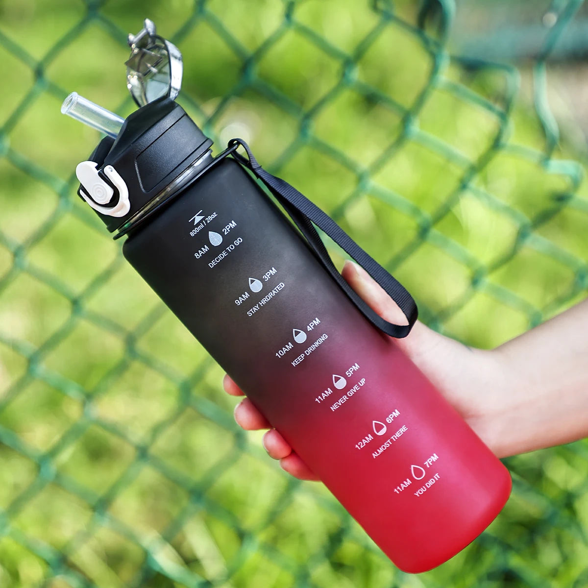 800ml Sports Water Bottle with Straw – Portable for Fitness, Travel & Outdoor Use