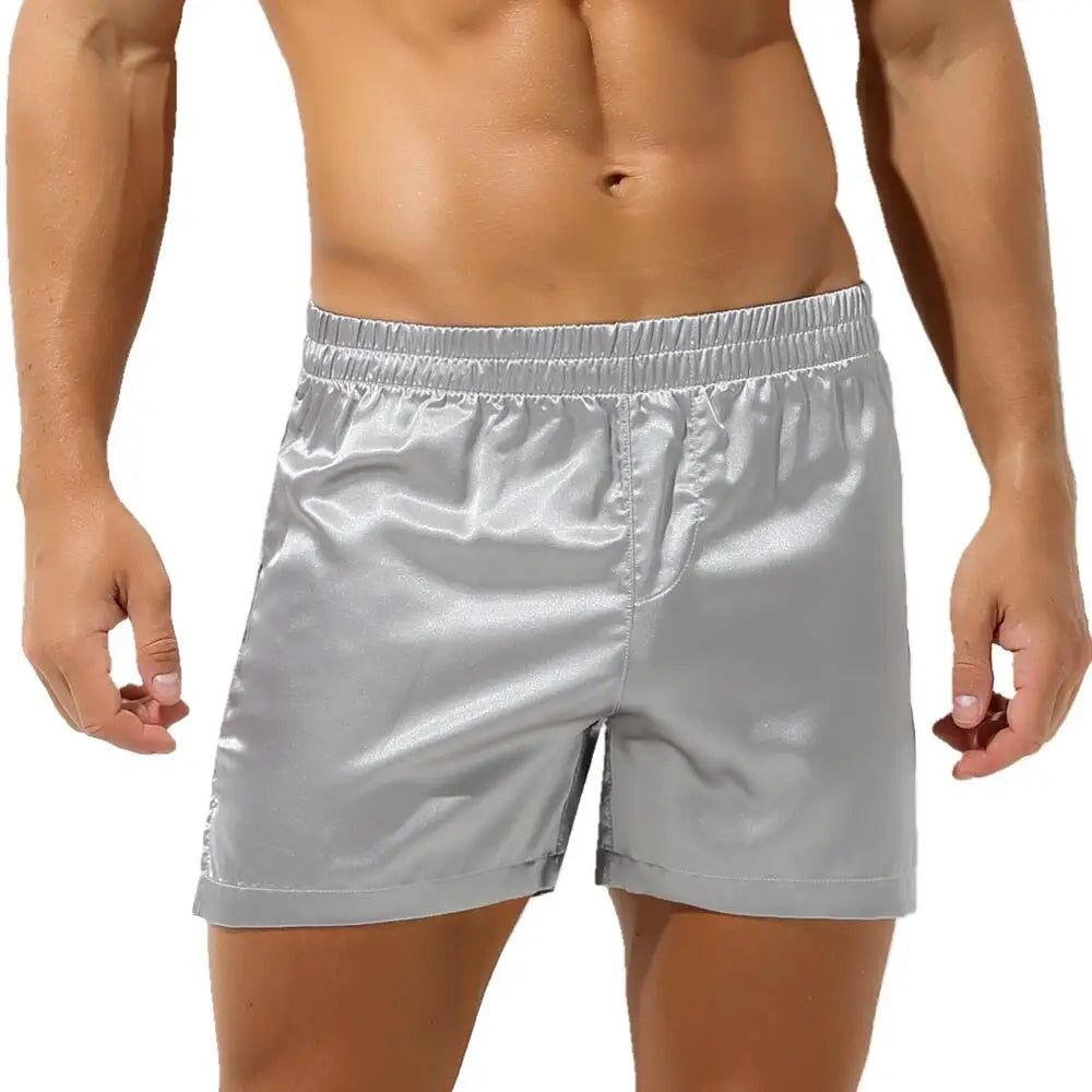 Men’s Sleep Shorts – Silky Soft, Loose Boxers & Lounge Underwear for Home