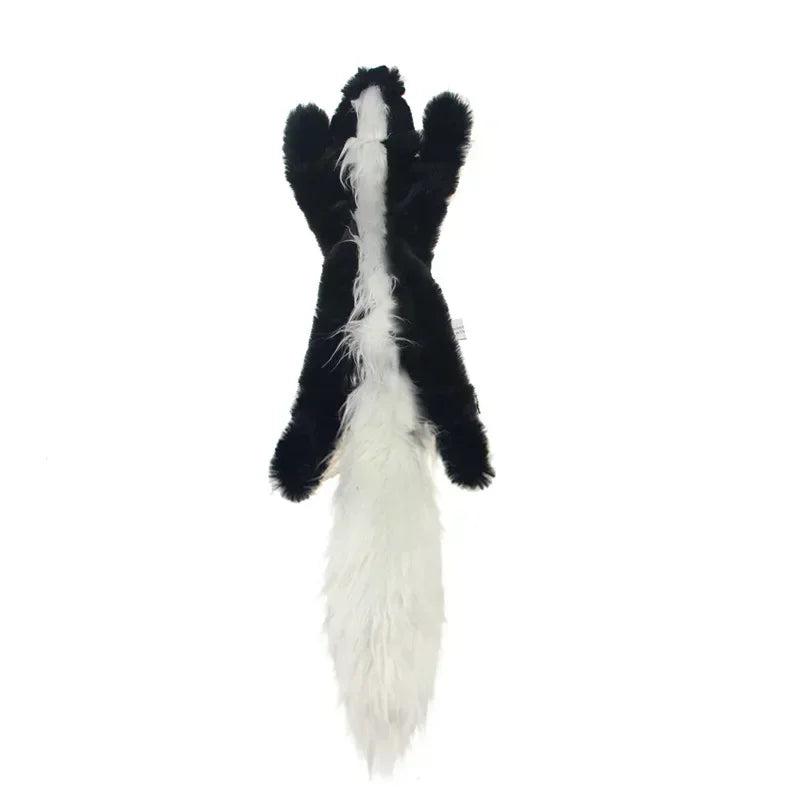 Squeaky Plush Animal Chew Toy for Dogs – Wolf, Rabbit, & Squirrel